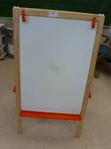 lot 902 image: Kids Easel - whiteboard on one side, chalkboard on the other