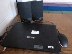 lot 904 image: ASUS laptop  and speakers