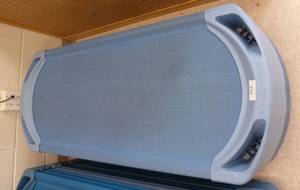 lot 920 image: 5 SpaceLine Stackable Assembled Kids Cot