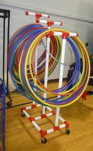 lot G6 image: stand full of hula hoops