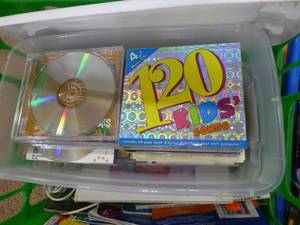 lot G43 image: Two containers full of Kids CD music