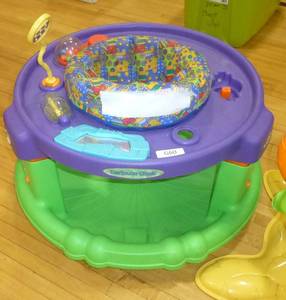lot G60 image: Baby sit and play saucer and riding turtle