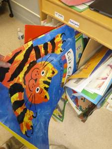 lot C13 image: Cabinet with huge picture books