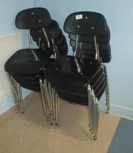 lot C47 image: Stack of 10 chairs