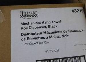 lot C58 image: 2 new hand towel dispensers, paint, tools, scotch brite