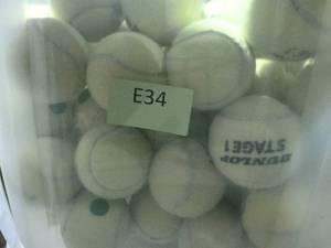 lot E34 image: tote full of tennis balls