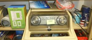 lot O60 image: Hearing tester, outlet covers, gloves