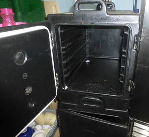 lot K1 image: 2 Cambro units on cart