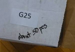 lot G25 image: All new left handed scissors - about 50 of them