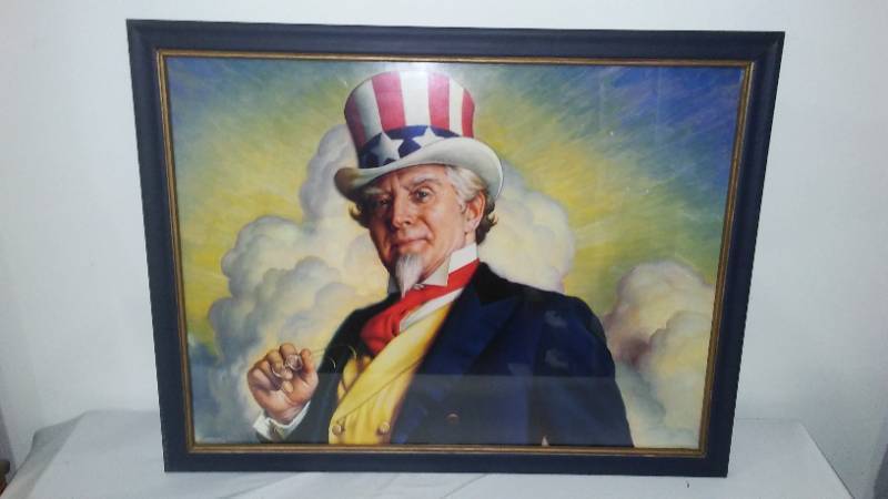 lot 800 image: Uncle Sam Print.