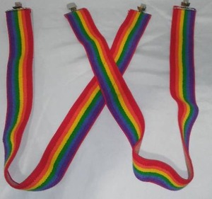 lot 766 image: Vintage Rainbo Suspenders.