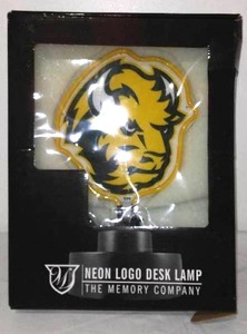 lot 840 image: NDSU Fargo Bison Neon Desk Lamp  NEW