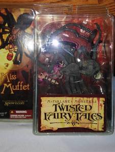 lot 873 image: McFarlanes Monsters Twisted Fairy Tales Miss Muffet Action Figure.