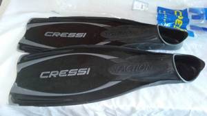 lot 868C image: Cressi Swim Fins, Scuba, Flippers Gently Used.