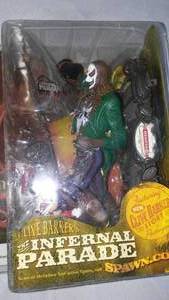 lot 918 image: Clive Barkers Infernal Parade Figure Tom Requiem The King of Showmen & Clovio Action Figure.