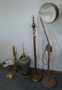 lot 931 image: Vintage Medical Lamp And More All Working.