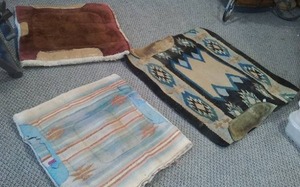 lot 936 image: Saddle Blankets - 3 Heavy Duty.