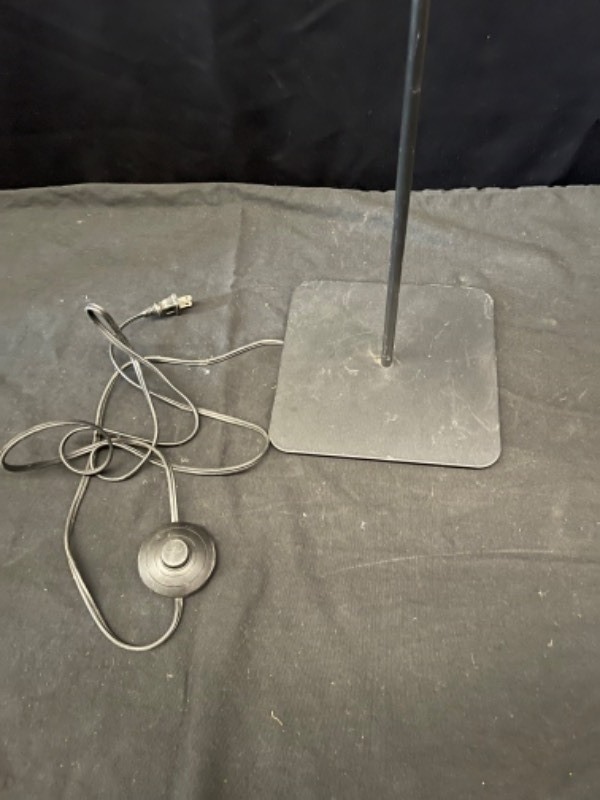 Black floor lamp