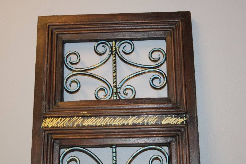 Metal and wood panel