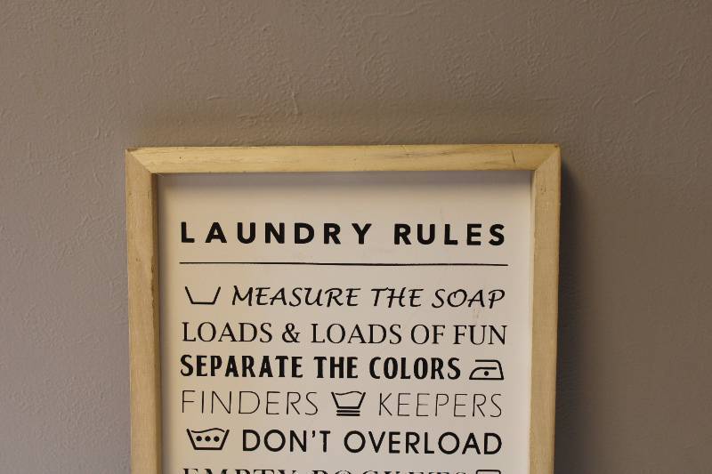 Masonite Print Laundry Rules