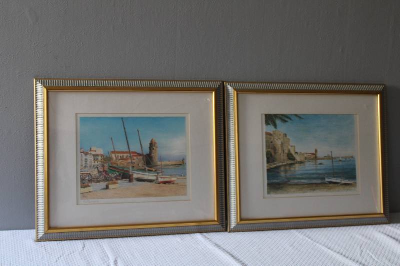Lot of 2 Thibault Sailboat Prints