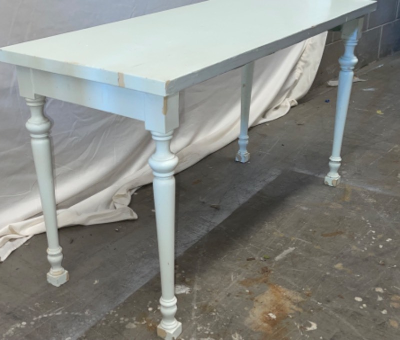 white coffee table