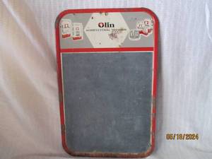 lot 24 image: Vintage Olin Agricultural Division Metal Sign