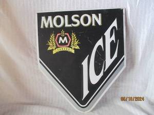 lot 30 image: Molson Ice Metal Sign