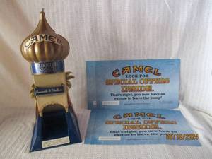 lot 31 image: Vintage Camel Turkish Gold Advertising Display and Signs Lot