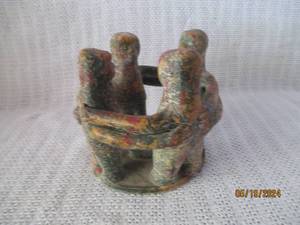 lot 39 image: Vintage Ceramic Circle of Friends Candle Holder