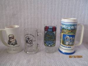 lot 56 image: Assorted Vintage Beer Mugs and Stein Collection