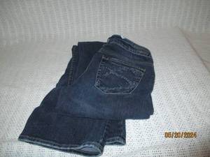 lot 140 image: Dark Wash Denim Jeans with Embroidered Back Pocket
