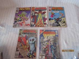 lot 175 image: Lot of 5 Vintage Masters of the Universe Comic Books - Marvel Star Comics