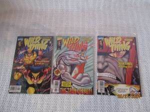 lot 182 image: Wild Thing Comic Book Lot - Issues 1, 2, 3
