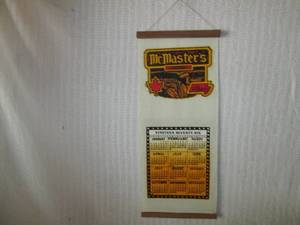 lot 319 image: McMasters 1976 cloth calendar