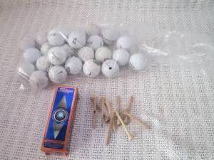 lot 249 image: Lot of Assorted Golf Balls, Tees, and Titleist Alignment Tool