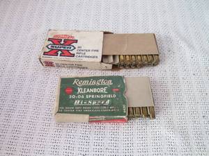 lot 257 image: Lot of 30-06 Springfield Rifle Cartridges - Western Super-X and Remington Kleanbore