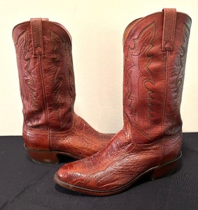 lot 36 image: Lucchese 1883 Series Ostrich Leg Boots