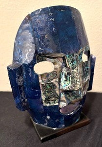 lot 67 image: Decorative Mexican Tribal Warrior Mask Decor