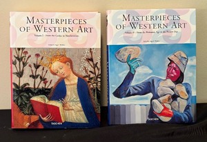 lot 100 image: Masterpieces of Wester Art Two Book Boxed Set