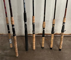 lot 140 image: Seven Fishing Poles