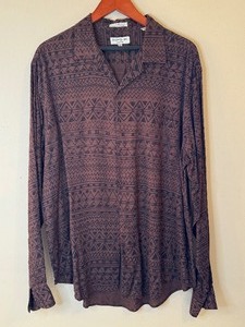 lot 27 image: Vintage Mens Yves Saint Laurent Button Down Shirt