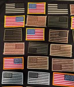 lot 126 image: United States Flag Patches