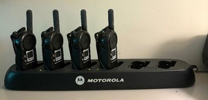 lot 176 image: Motorola Walkie Talkies with Charging Station