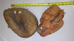 lot 333 image: Catchers Mitt and Glove.