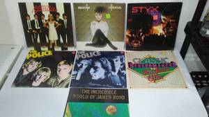 lot 391 image: Vintage Rock Vinyl The Police, Blondie, Benatar, 10 years after, Styx