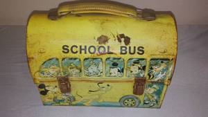lot 393 image: Disney School Bus Lunch Box., Vintage.