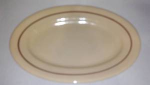 lot 426 image: Buffalo Platter Rare 14 Inch Size In Tan.