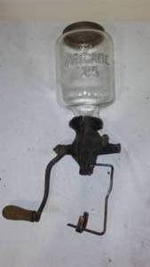 lot 481 image: Arcade Wall Mount Coffee Grinder Complete