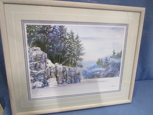 Foggy Winter River Print